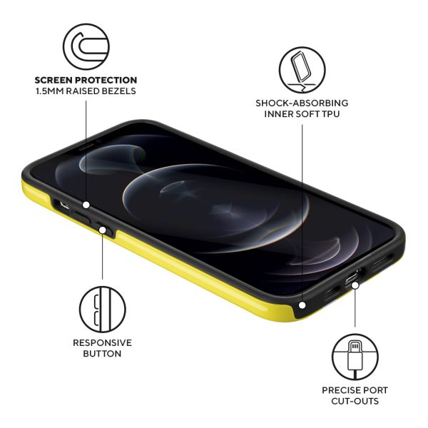 Yellow Stripe Custom - iPhone 12 Pro Max Case on Sale - Image 5